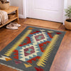 Handmade Vegetable Kilim 2' 1" x 3' 0" ft / 63 x 92 cm - No. R39007