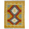 Hand Woven Wool Kelim 2' 1" x 2' 11" ft / 63 x 89 cm - No. R39011