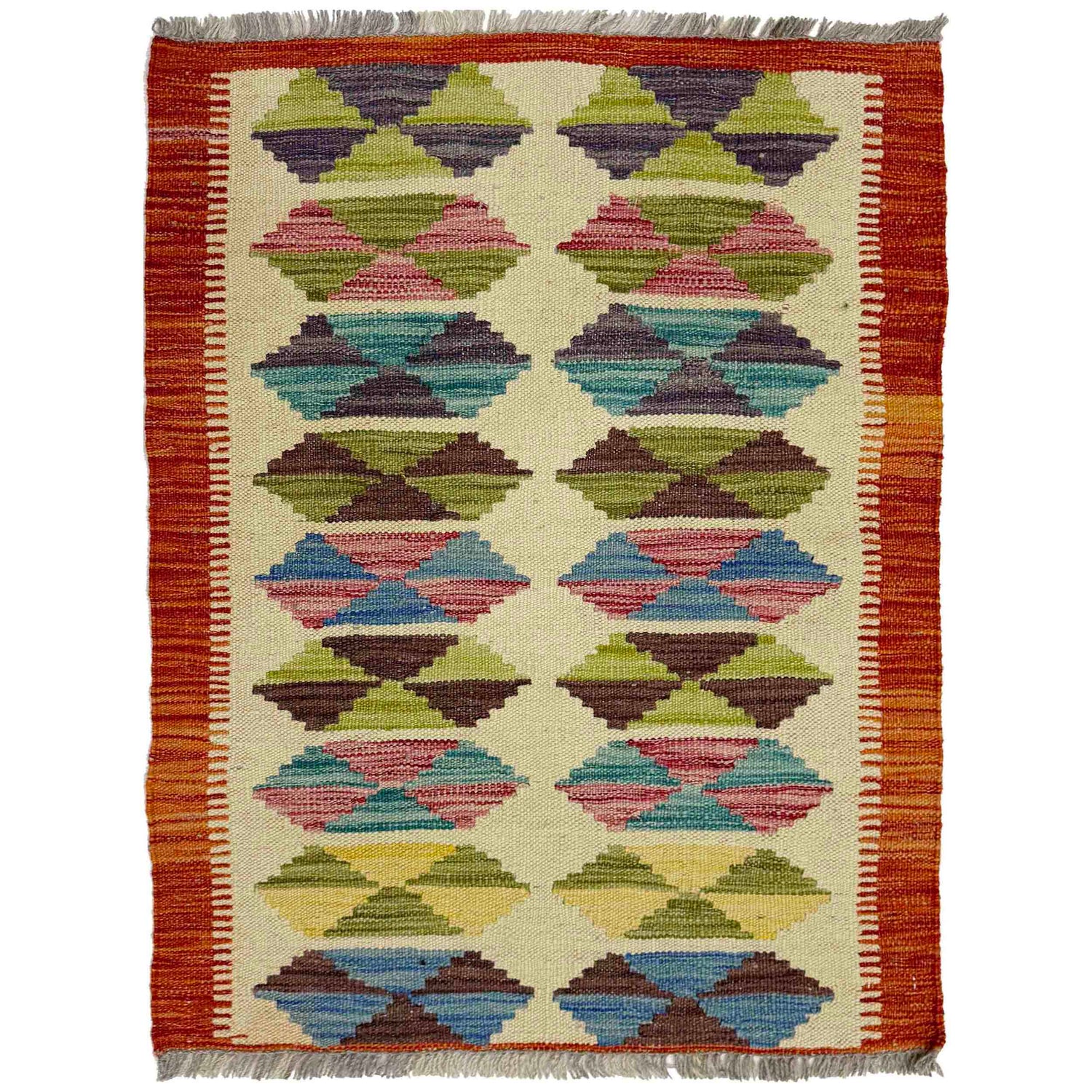 Small Size Chobi Kilim 2' 1" x 3' 0" ft / 63 x 92 cm - No. R39014