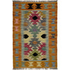 Hand Knotted Afghan Style Kilim 2' 0" x 3' 1" ft / 62 x 94 cm - No. R39015