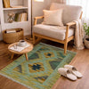 Hand Woven Wool Kelim 2' 0" x 2' 8" ft / 60 x 82 cm - No. R39020