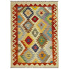Hand Woven Wool Kelim 3' 5" x 5' 1" ft / 104 x 154 cm - No. R39025