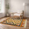 Small Size Chobi Kilim 3' 4" x 4' 10" ft / 102 x 148 cm - No. R39028