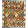 Hand Made Afghan Kilim 5' 1" x 6' 10" ft / 154 x 208 cm - No. R39030
