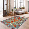 Hand Knotted Afghan Style Kilim 3' 9" x 5' 0" ft / 115 x 153 cm - No. R39033
