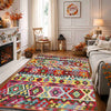 Hand Woven Wool Kelim 4' 9" x 6' 8" ft / 144 x 202 cm - No. R39047