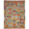 Hand Woven Wool Kelim 5' 11" x 8' 0" ft / 180 x 244 cm - No. R39049