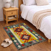 Handmade Vegetable Kelim 2' 1" x 3' 2" ft / 63 x 96 cm - No. R39056