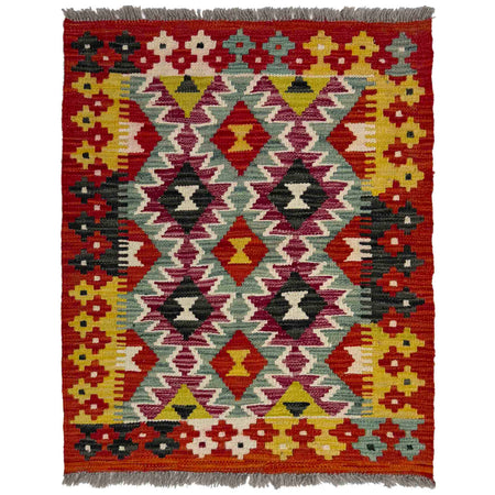 Small Size Chobi Kilim 2' 4" x 2' 9" ft / 72 x 83 cm - No. R39060