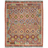 Handmade Turkish Design Wool Kilim 5' 11" x 8' 1" ft / 180 x 246 cm - No. R39062
