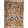Handmade Afghan Vegetable Kilim 5' 1" x 7' 7" ft / 154 x 230 cm - No. R39065
