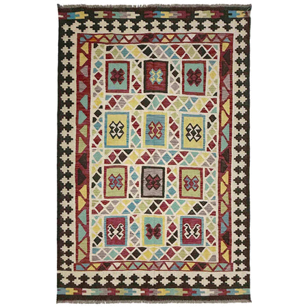 Handmade Vegetable Kelim 5' 6" x 8' 10" ft / 167 x 270 cm - No. R39070