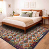 Hand Knotted Afghan Style Kilim 5' 11" x 8' 1" ft / 181 x 246 cm - No. R39079