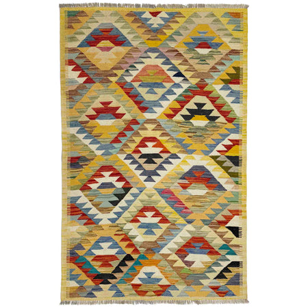 Small Size Chobi Kilim 3' 11" x 5' 9" ft / 119 x 176 cm - No. R39086