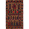 Handmade Prayer Rug 2' 11" x 4' 9" ft / 89 x 145 cm - W15024