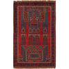 Handmade Prayer Rug 3' 0" x 4' 9" ft / 91 x 145 cm - W15044