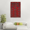 Islamic Prayer Carpet 2' 7" x 4' 1" ft / 78 x 125 cm - No. W15072