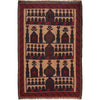 Handmade Prayer Rug 3' 1" x 4' 6" ft / 93 x 137 cm - W15230