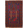 Handmade Prayer Rug 3' 0" x 4' 5" ft / 91 x 134 cm - W15247