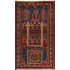 Handmade Prayer Rug 2' 11" x 5' 2" ft / 88 x 157 cm - W15256