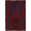 Handmade Prayer Rug 2' 11" x 4' 7" ft / 90 x 139 cm - W15509