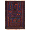 Handmade Prayer Rug 3' 1" x 4' 8" ft / 94 x 142 cm - W15521
