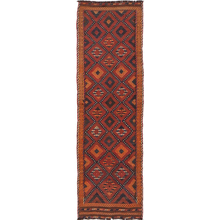 Handmade Flatweave Kilim Runner 1' 10" x 6' 7" ft / 55 x 200 cm - No. W17008