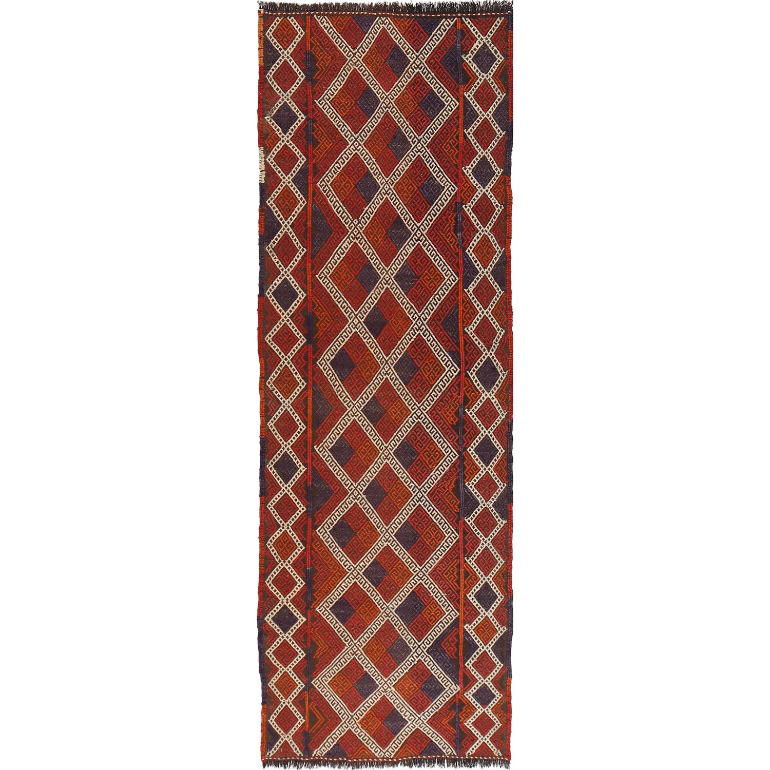 Handmade Suzani Kilim Runner 2' 8" x 8' 5" ft / 81 x 257 cm - No. W17121