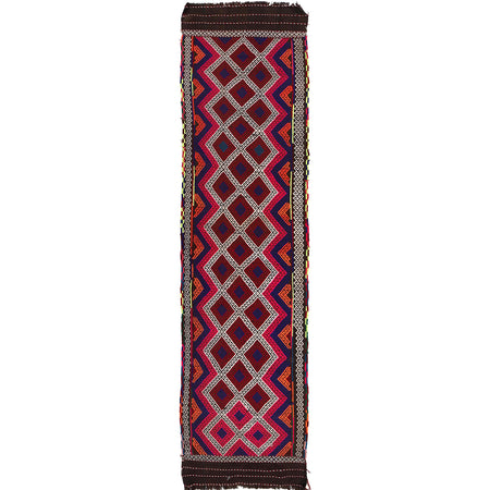 Long Kilim Runner 2' 6" x 10' 11" ft / 76 x 333 cm - No. W18373