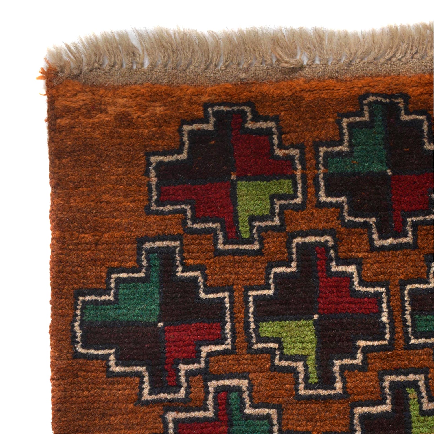 Brown Color Baloch Runner 2' 3" x 6' 9" ft / 68 x 205 cm - No. W18379