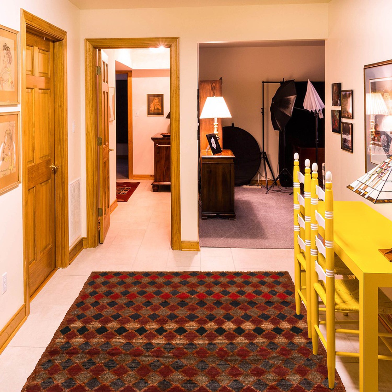 Handmade Balochi Rug 3' 9" x 6' 4" ft / 115 x 192 cm - No. W27292