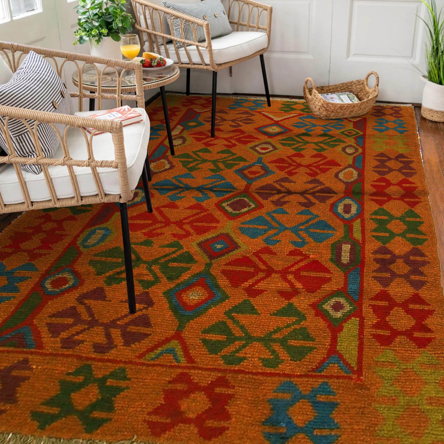 Handmade Balochi Rug 3' 10" x 5' 7" ft / 117 x 169 cm - No. W27294