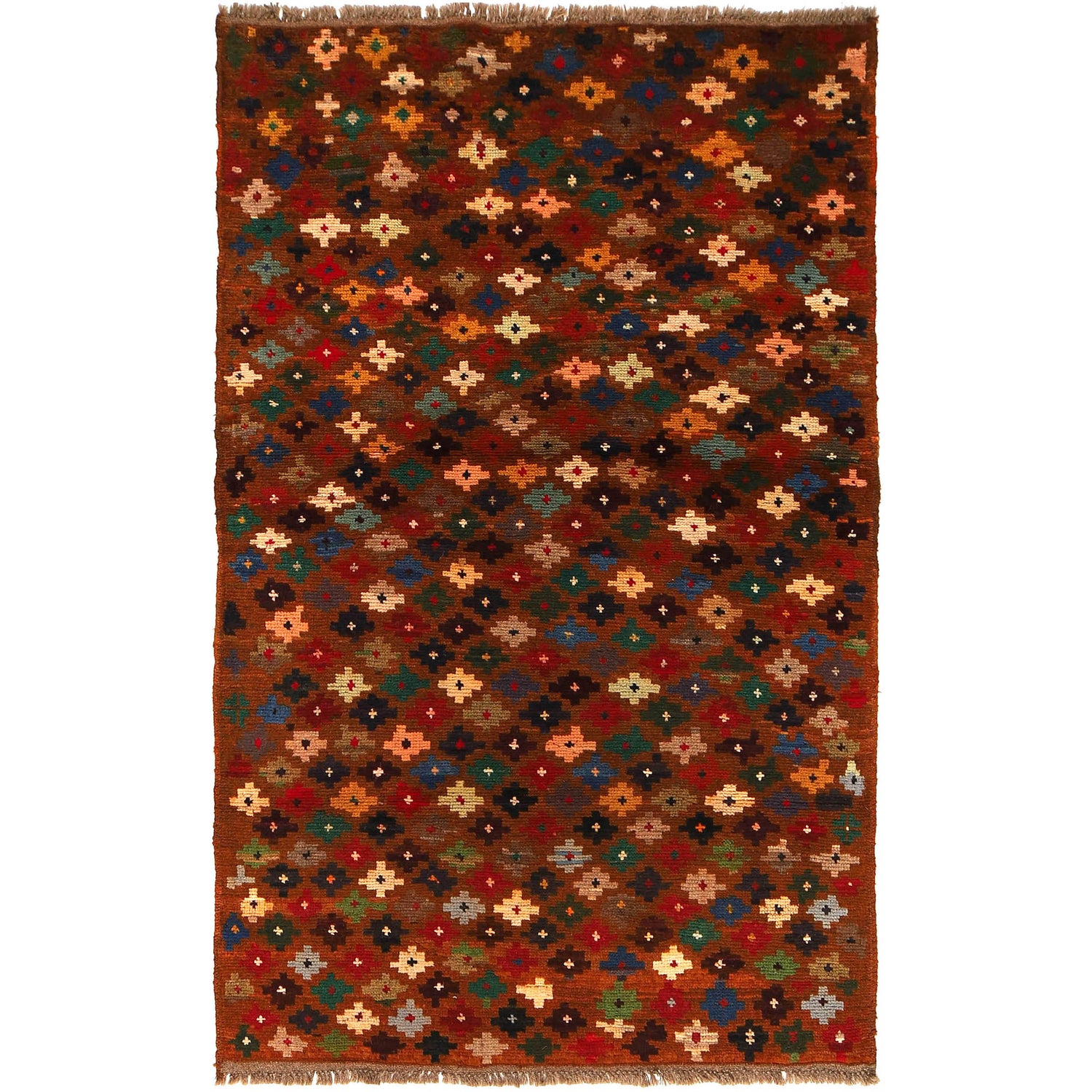 Handmade Balochi Rug 3' 10" x 6' 4" ft / 117 x 193 cm - No. W27323