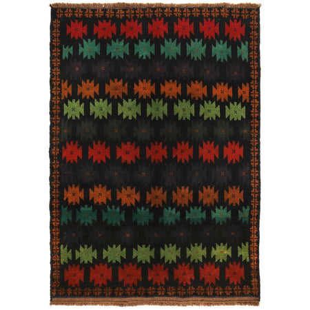 Handmade Balochi Rug 4' 3" x 6' 0" ft / 129 x 183 cm - No. W27344