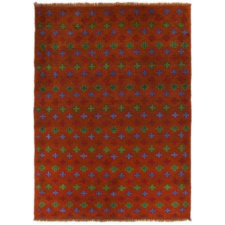 Handmade Balochi Rug 4' 1" x 5' 11" ft / 124 x 180 cm - No. W27394