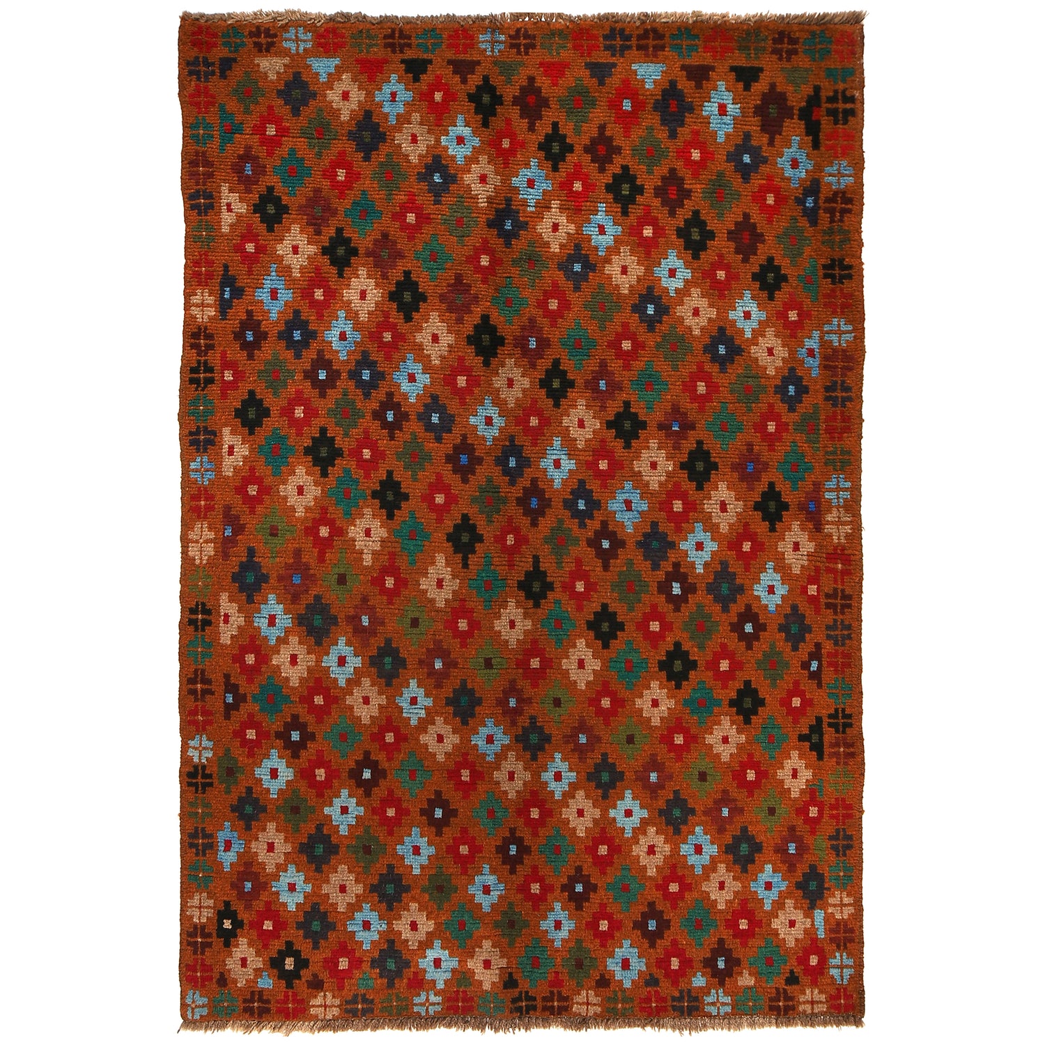 Handmade Balochi Rug 3' 11" x 5' 10" ft / 120 x 178 cm - No. W27402