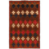 Handmade Balochi Rug 4' 4" x 6' 1" ft / 133 x 185 cm - No. W27413