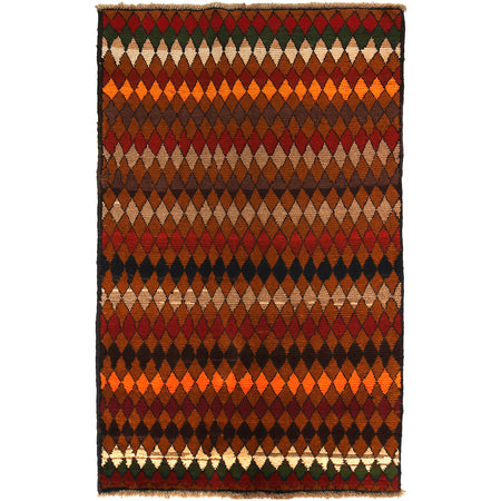 Tribal Baloch Rug 3' 8" x 6' 1" ft / 112 x 186 cm - No. W27435