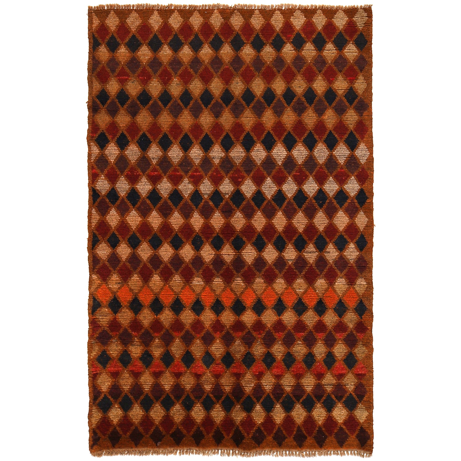 Tribal Baloch Rug 3' 9" x 6' 2" ft / 115 x 187 cm - No. W27440