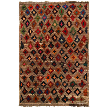 Tribal Baloch Rug 3' 9" x 5' 9" ft / 114 x 174 cm - No. W27443