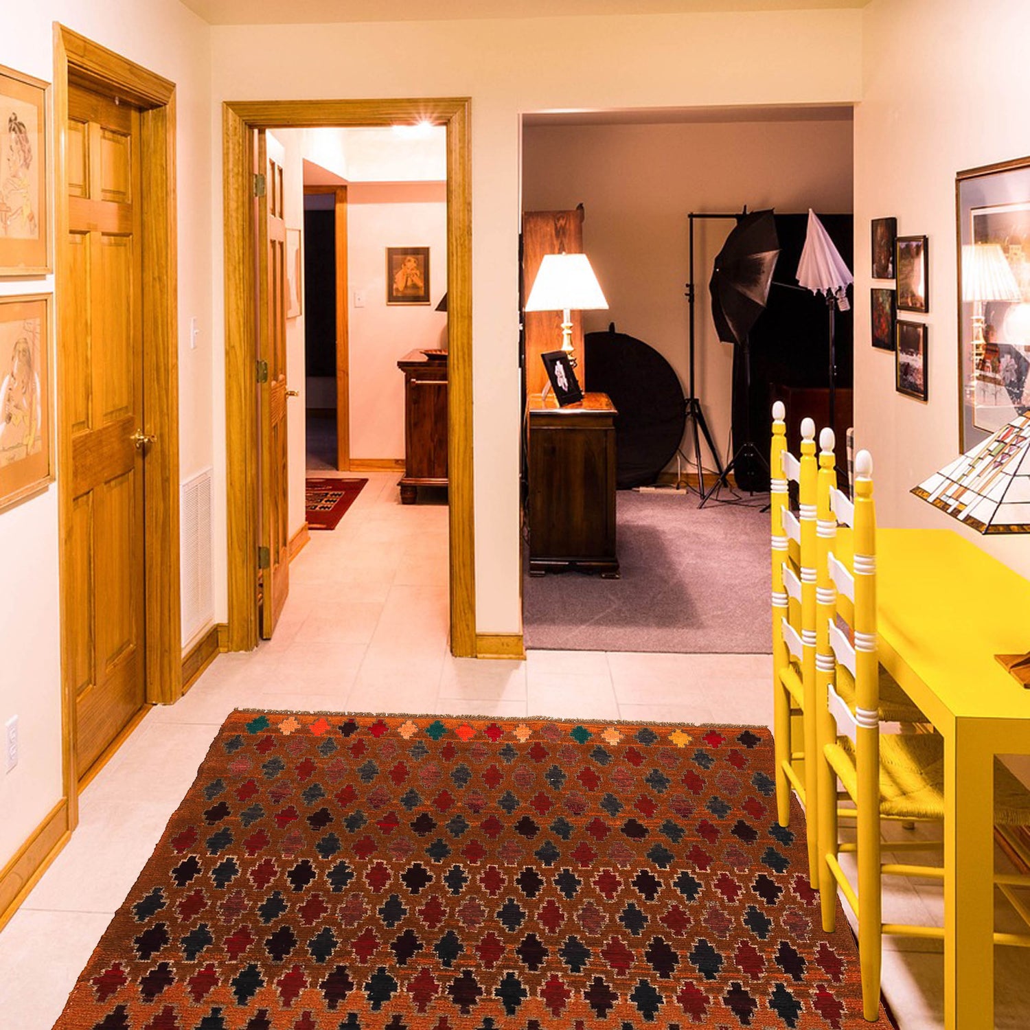 Tribal Baloch Rug 3' 10" x 6' 0" ft / 117 x 183 cm - No. W27444