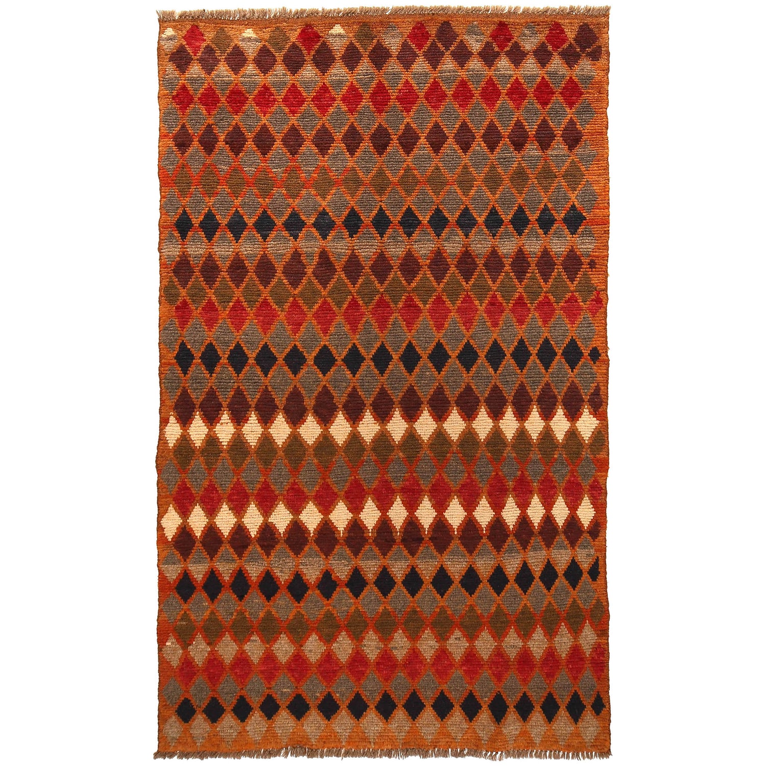 Tribal Baloch Rug 3' 9" x 6' 1" ft / 115 x 186 cm - No. W27448