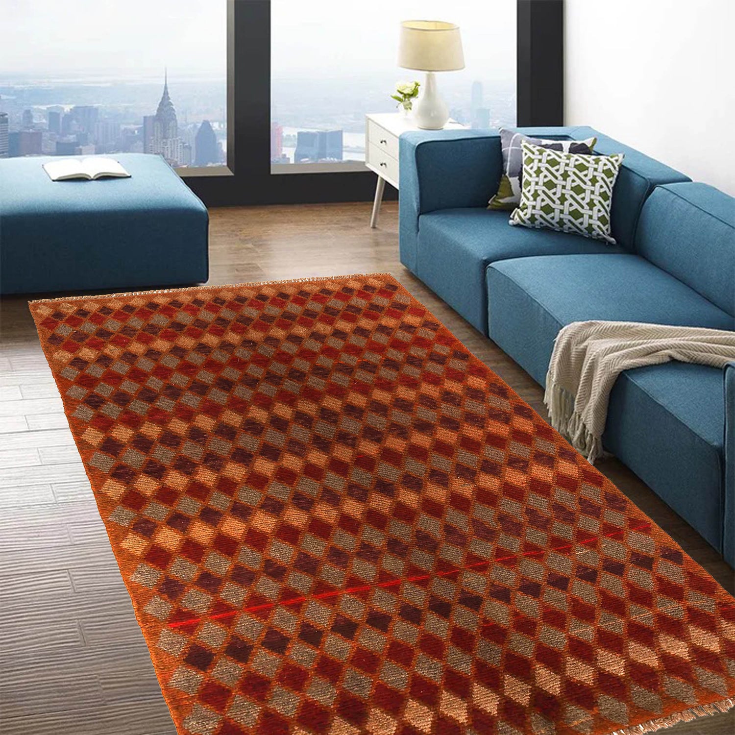 Tribal Baloch Rug 3' 7" x 6' 2" ft / 110 x 188 cm - No. W27453