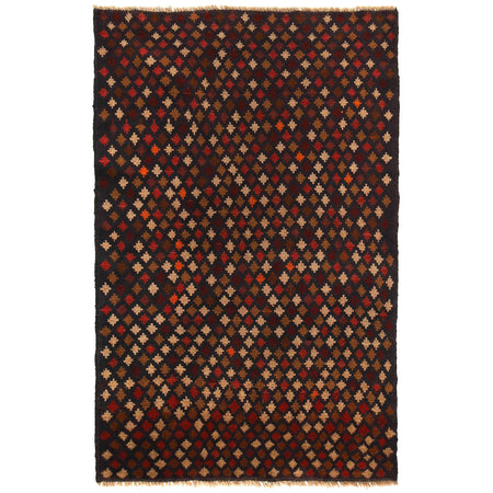 Tribal Baloch Rug 3' 10" x 6' 4" ft / 116 x 193 cm - No. W27456