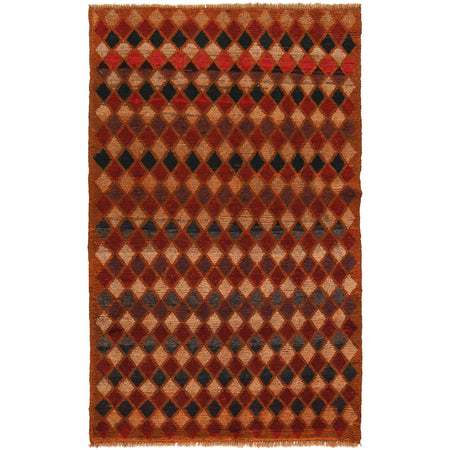Tribal Baloch Rug 3' 9" x 6' 3" ft / 114 x 190 cm - No. W27460
