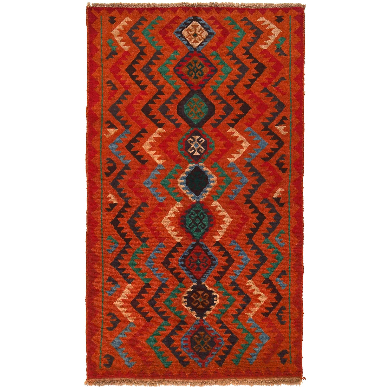 Tribal Baloch Rug 3' 6" x 6' 2" ft / 107 x 189 cm - No. W27461