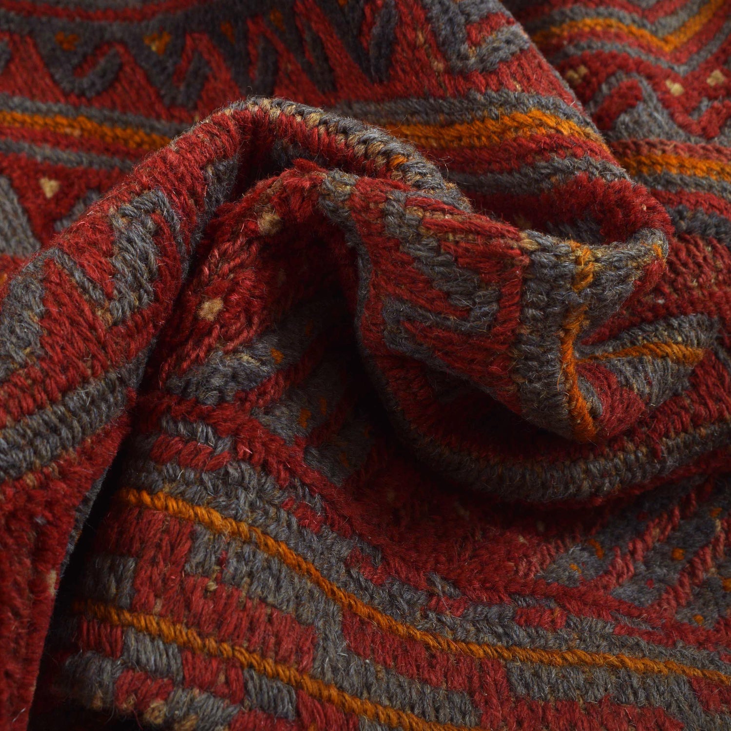 Handmade Wool Mushwani Rug 5' 3" x 6' 2" ft / 161 x 188 cm - No. W29660