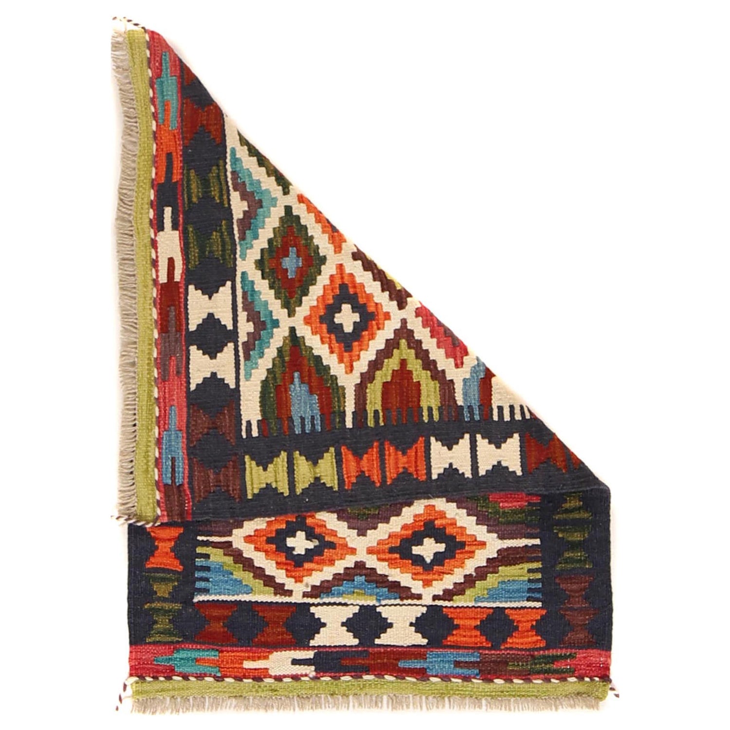 Hand Knotted Flatweave Kilim 2' 0 x 2' 11" ft / 62 x 88 cm - No. W30329