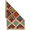 Colorful Flat-Weave Wool Kilim 2' 0 x 3' 1" ft / 60 x 95 cm - No. W30341