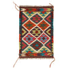 Colorful Flat-Weave Wool Kilim 2' 0 x 2' 11" ft / 60 x 89 cm - No. W30343